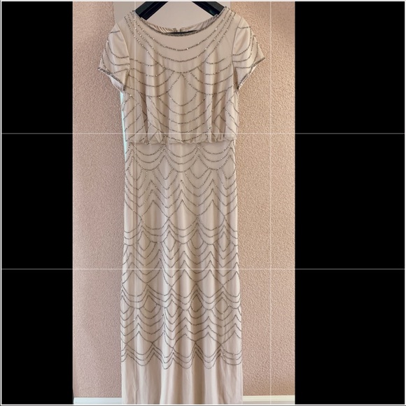 Adrianna Papell Beaded Blouson Gown size 10 - Picture 8 of 8